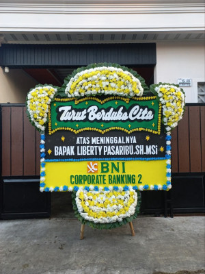 Papan Bunga Duka di Sumedang