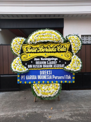 Papan Bunga Duka di Sumedang