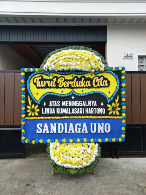 Papan Bunga Duka di Sumedang
